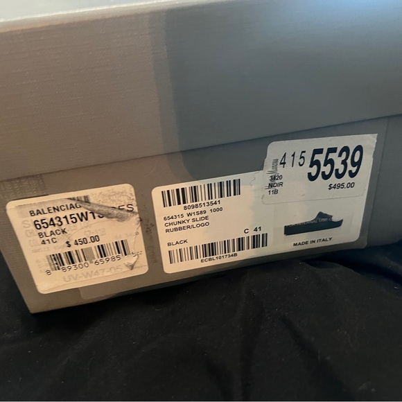 Balenciaga chunky slide black size 41 - Picture 2 of 5
